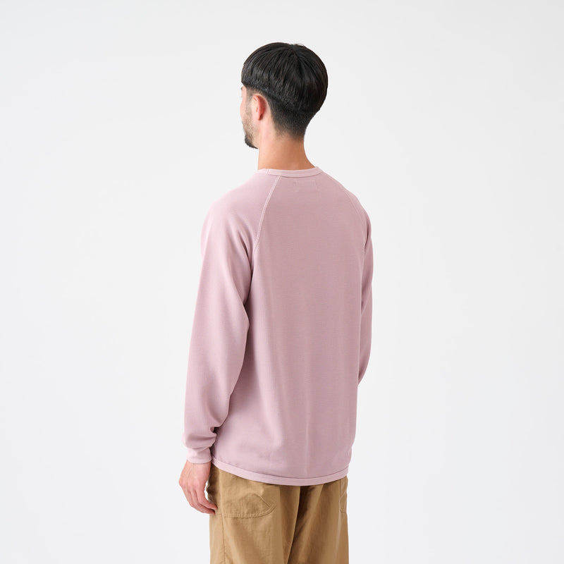 AXESQUIN ELEMENTS ドライワッフルのロングスリーブＴシャツ-5