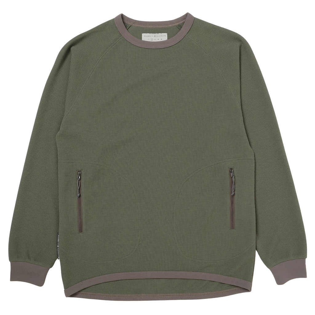 AXESQUIN ELEMENTS ドライワッフルのロングスリーブＴシャツ