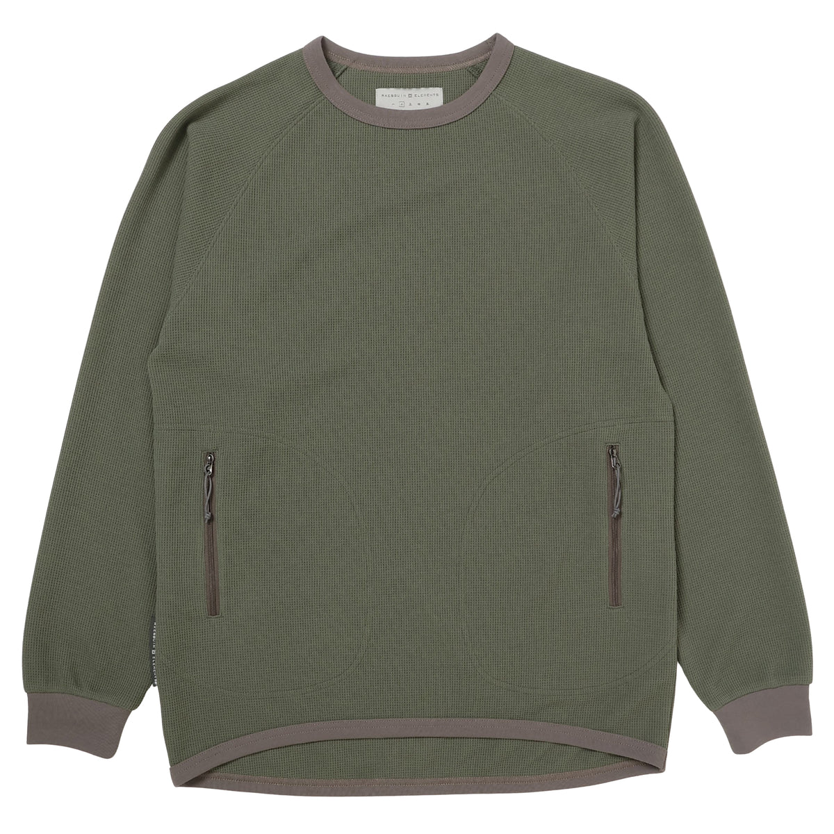 AXESQUIN ELEMENTS ドライワッフルのロングスリーブＴシャツ