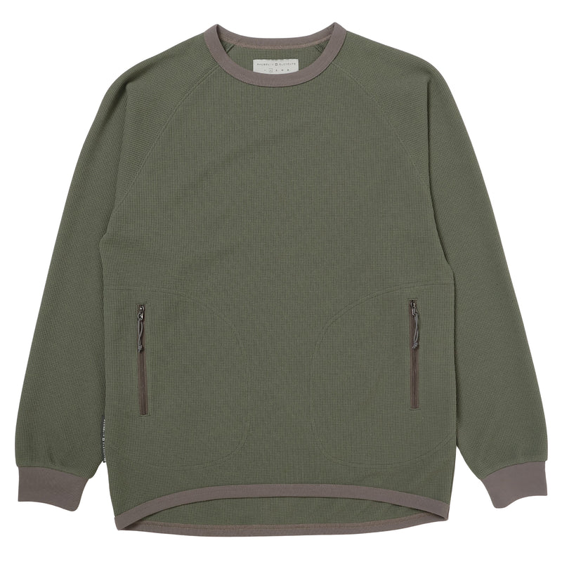 アクシーズクインエレメンツ ドライワッフルのロングスリーブＴシャツ AXESQUIN ELEMENTS ドライワッフルのロングスリーブＴシャツ 21118