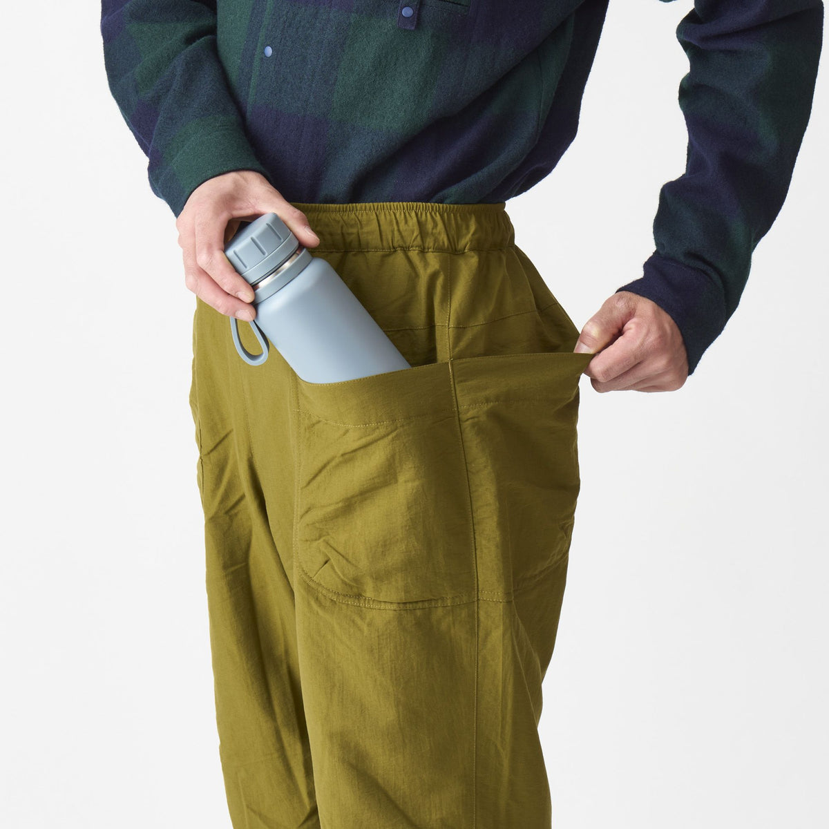 AXESQUIN ELEMENTS オクタライニングのルーズパンツ