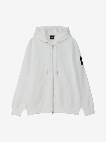 ザ・ノース・フェイス（THE NORTH FACE）スクエアロゴフルジップ（SQUARE LOGO FULL ZIP） NT12335 カラー：オフホワイト