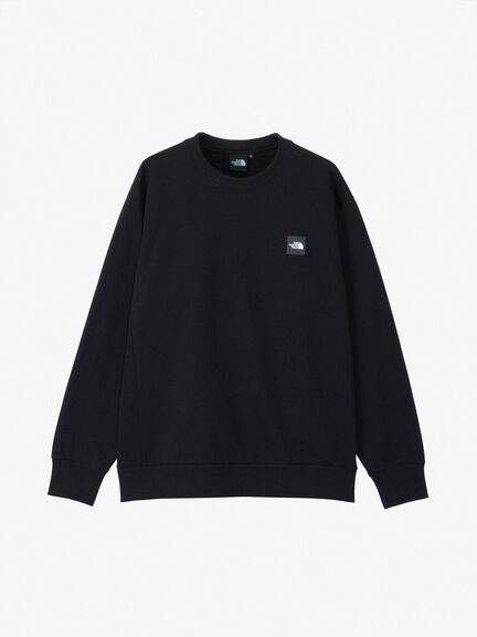 ザ・ノース・フェイス（THE NORTH FACE）ヘザーロゴクルー（HEATHER LOGO CREW） NT12334 カラー：ブラック