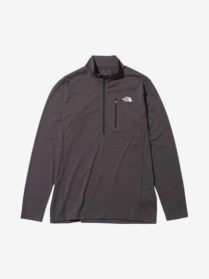 ザ・ノース・フェイス（THE NORTH FACE）ロングスリーブフラッシュドライスリーディージップアップ（L/S FLASHDRY 3D ZIP UP） NT12201 カラー：ミックスチャコール