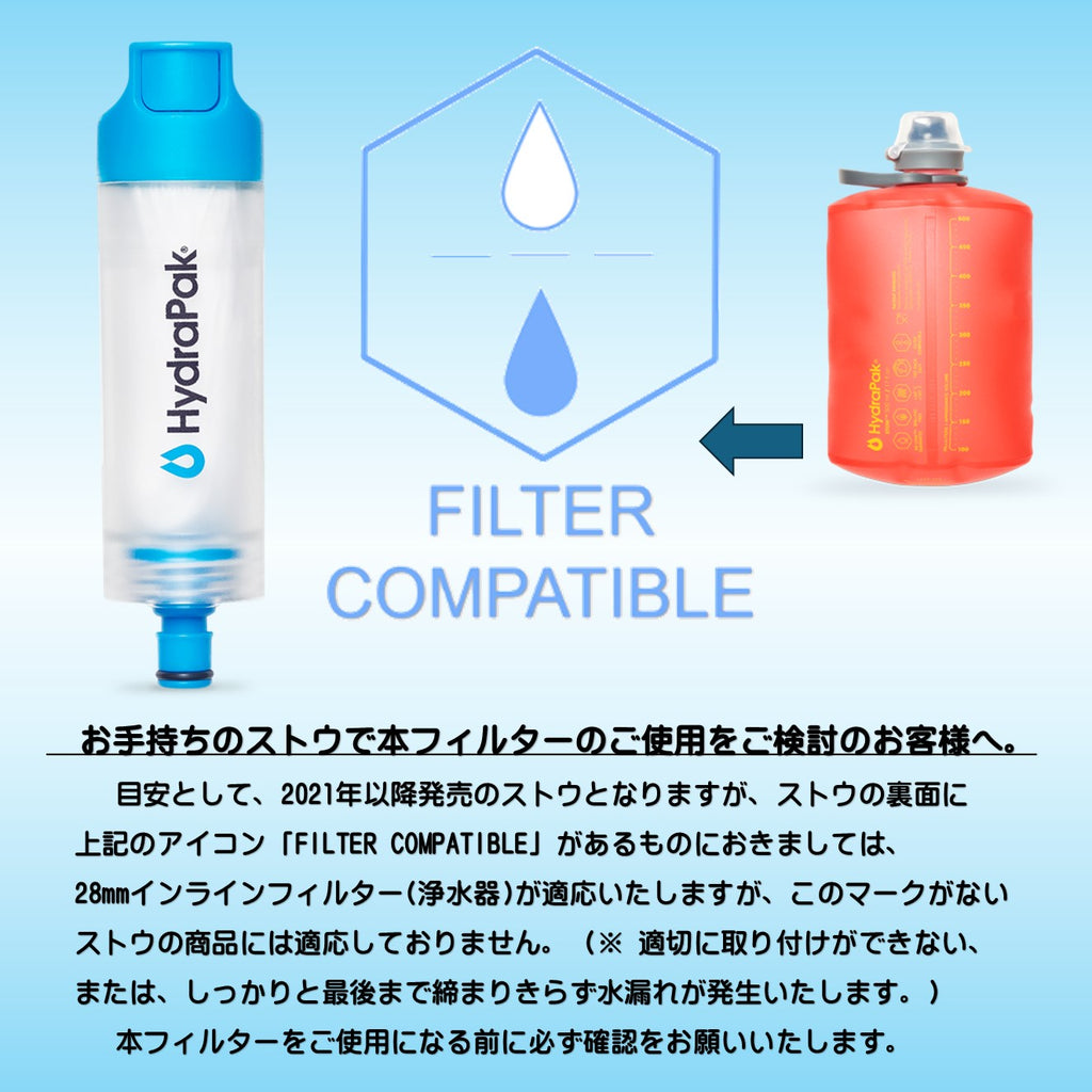 Hydrapak 28mm PNP インラインフィルター