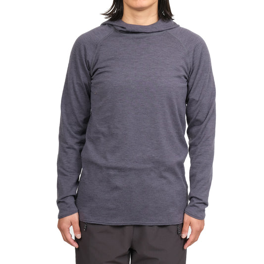 アクシーズクイン（AXESQUIN） 【女性用】メリノウール LSフーディー（Merino Wool LS Hoodie）011049 カラー：I21 India Ink