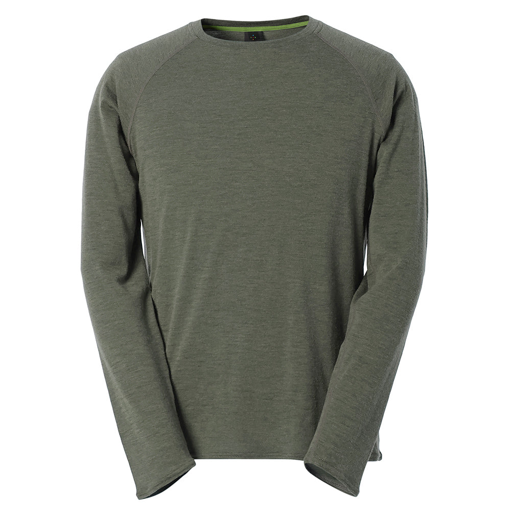 アクシーズクイン（AXESQUIN） メリノウール LSティー（Merino Wool LS Tee）011048 カラー：R68 Rifle Green