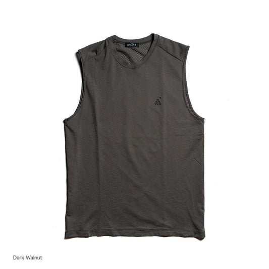 スタティック（STATIC）ハイブ S/L シャツ（HIVE SLEEVELESS SHIRTS BLUE SLATE） 100624 カラー：Dark Walnut