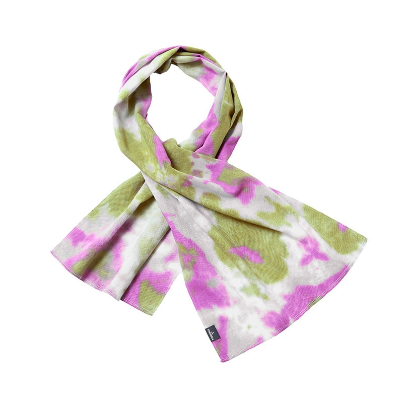 CHAORAS Sports Tenugui Tie-Dye / Olive &amp; Purple
