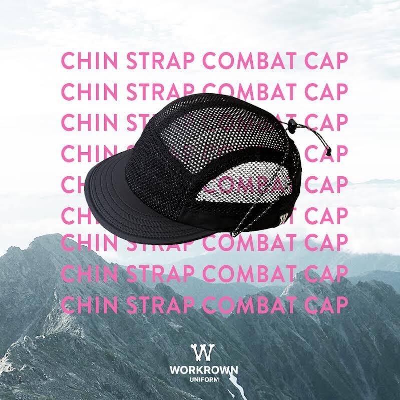 ワークラウン (WORKROWN UNIFORM) CHIN STRAP COMBAT CAP カラー：Darkness