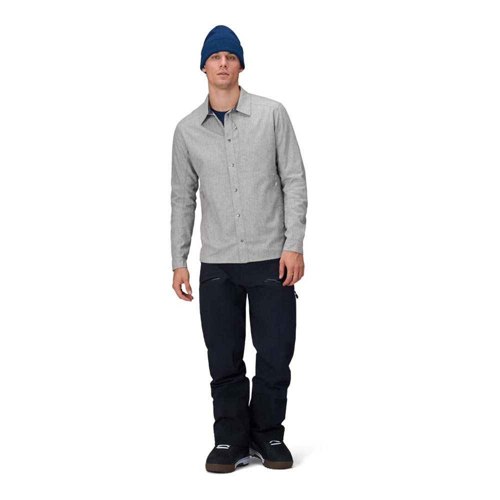 ノローナ（NORRONA）タモック ウール プレーン シャツ（tamok wool plain Shirt M's） 1225-24 カラー：Drizzle Melange