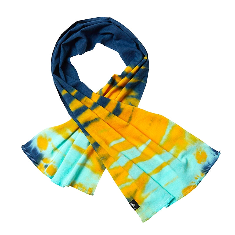 CHAORAS Sports Tenugui Tie-Dye Turquoise Orange