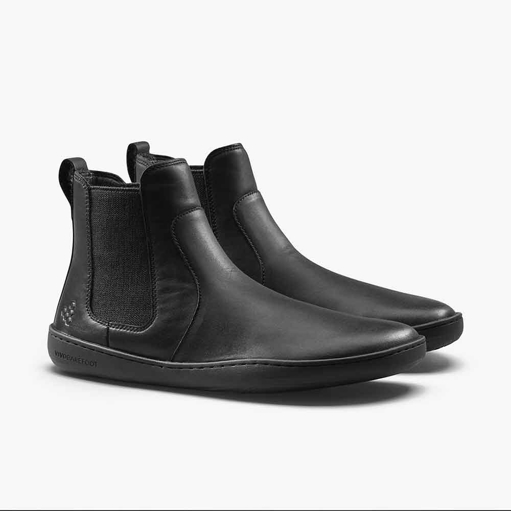 ビボベアフット サイドゴアブーツ センサスチェルシー ブラック Vivobarefoot 【女性用】SENSUS CHELSEA – MOOSE