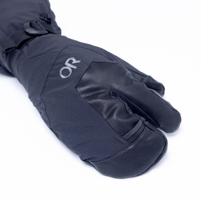 アウトドアリサーチ（OUTDOOR RESEARCH）アレート モジュラー ゴアテックス 3フィンガー グローブ（Arete Modular Gore-Tex 3-Finger Gloves） 322153 カラー：Black