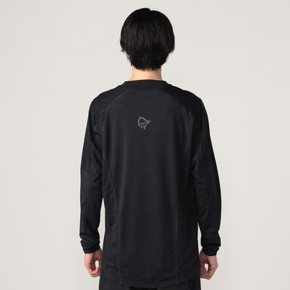 ノローナ（NORRONA）セーニャ イコライザー ライトウェイト ロング スリーブ メンズ（senja equaliser lightweight Long sleeve M's）5820-23 カラー：Caviar