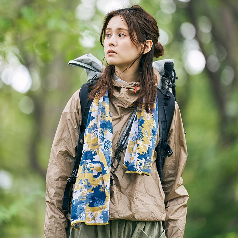 チャオラス スポーツてぬぐい / シラカバ　着用写真　首