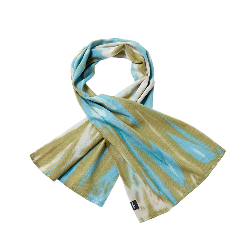 CHAORAS Sports Hand Towel, Khaki x Light Blue, 81061