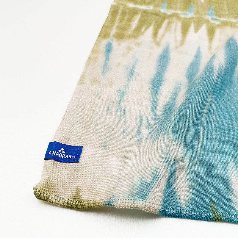 CHAORAS Sports Hand Towel, Khaki x Light Blue, 81061