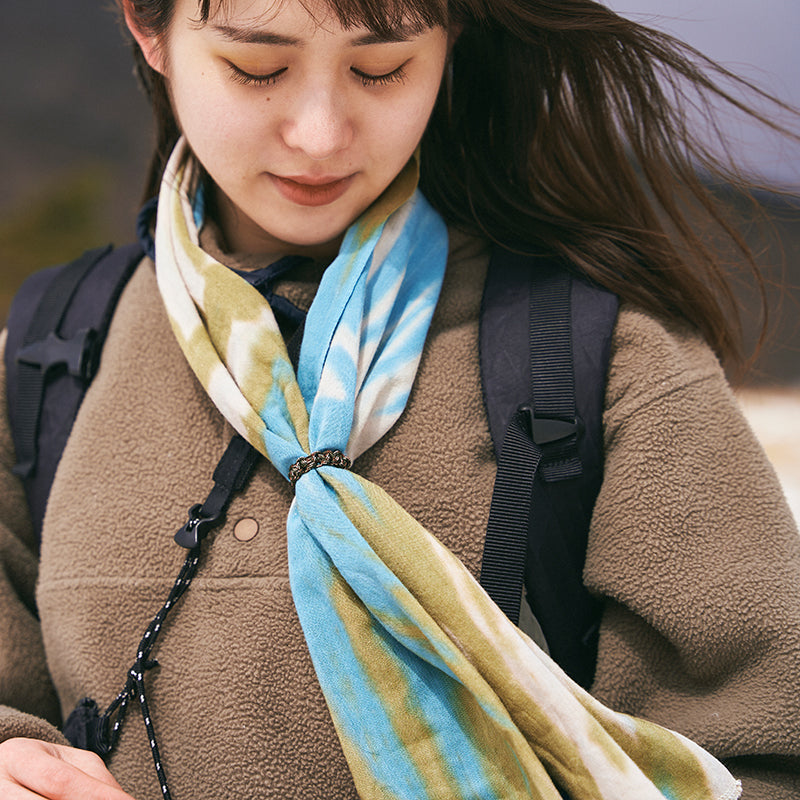 CHAORAS Sports Hand Towel, Khaki x Light Blue, 81061