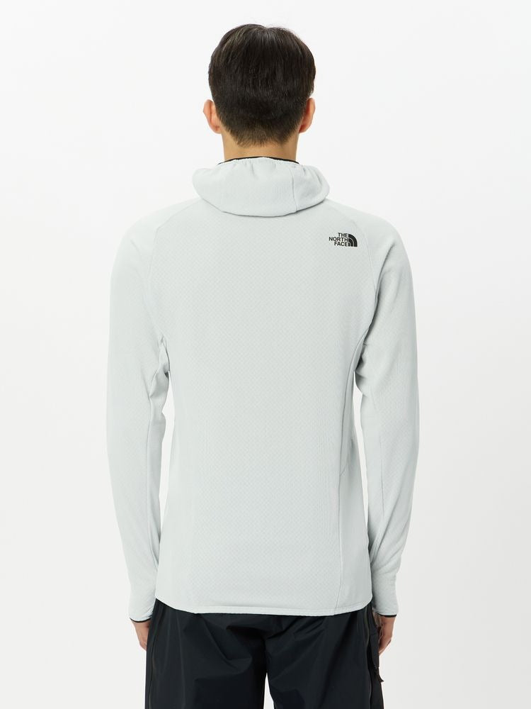 ザ・ノースフェイス　カールサイドグリッドフーディー　ティングレー　着用画像　背面