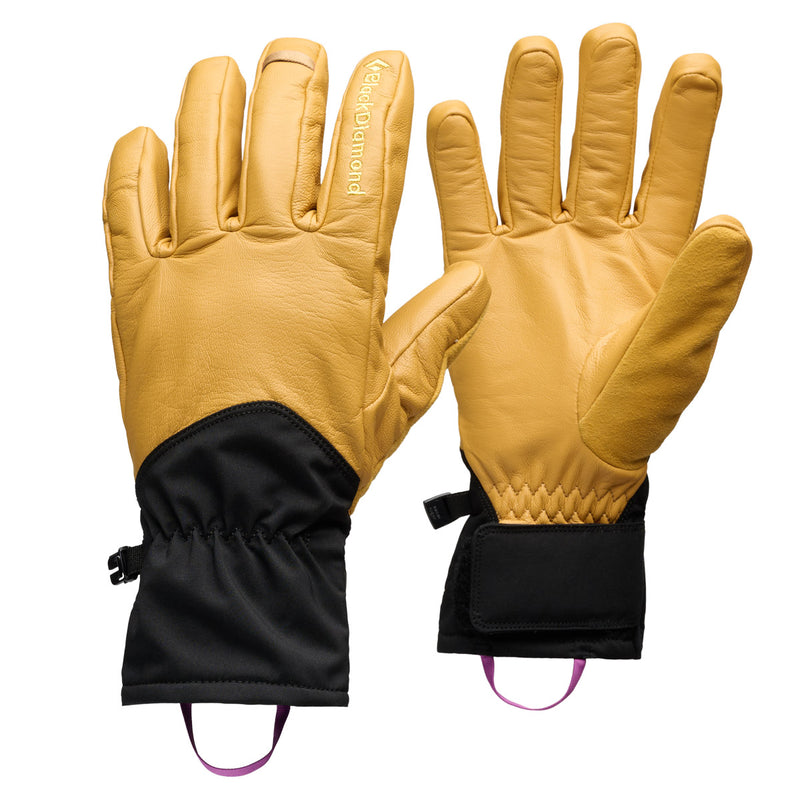 ブラックダイヤモンド ツアーグローブ　ビーズワックス/ブラック　正面