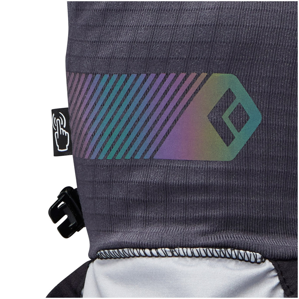 ブラックダイヤモンド　グリッドテックストームフードグローブ　カーボン/グレイシア　ブランドロゴ