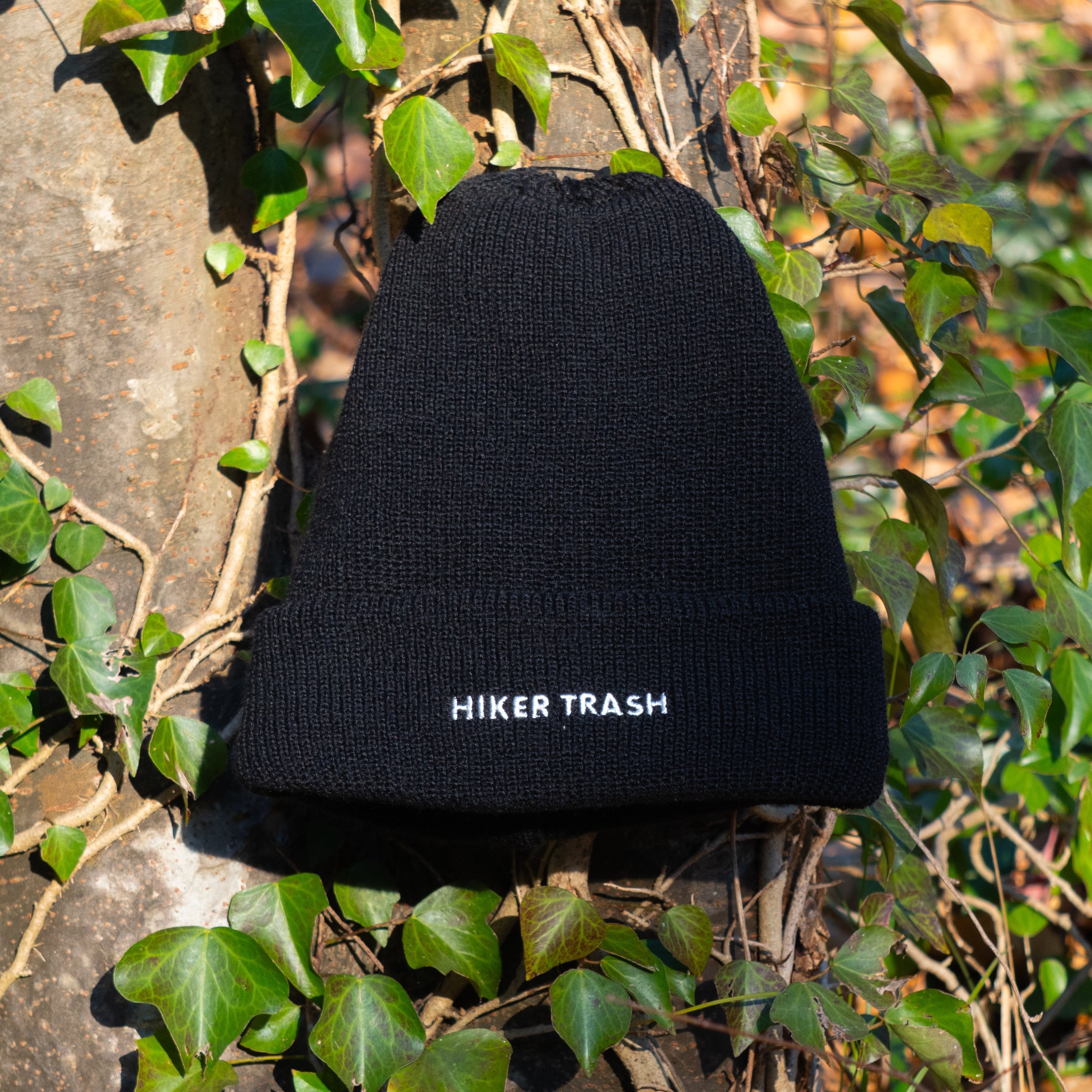 ハイカートラッシュ　DO NOT SLEEP BEANIE　ブラック　正面