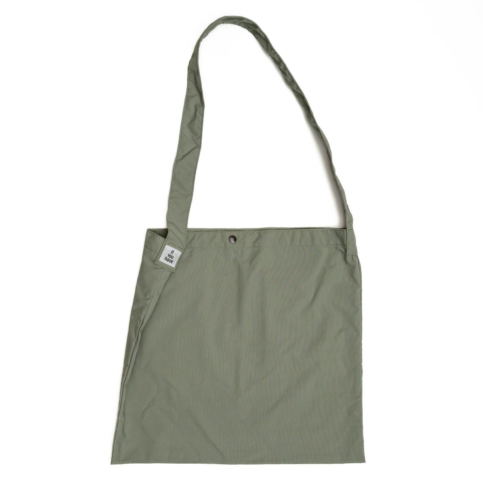 イフユーハブ　ビッグサコッシュ　ライトモスグリーン　正面