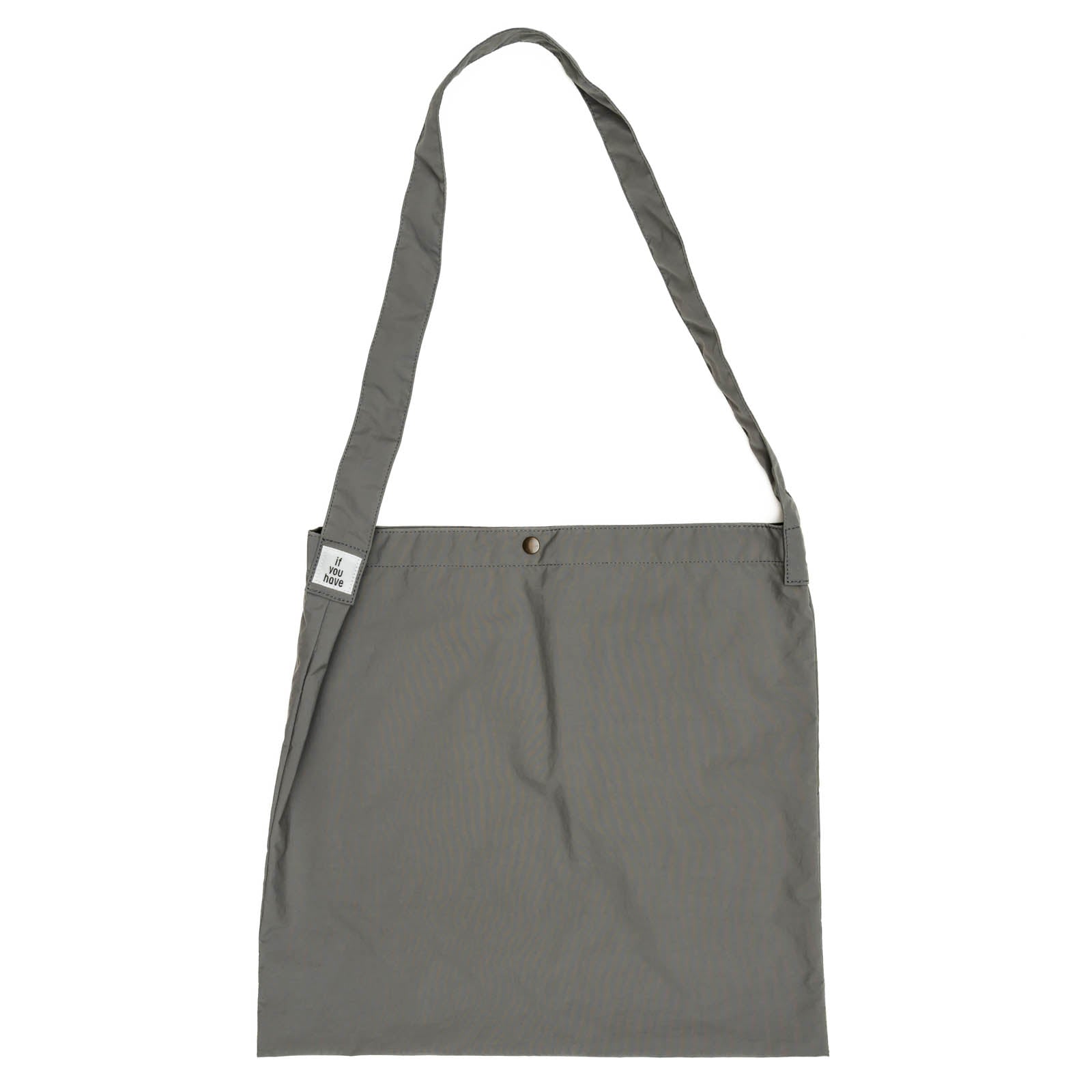 イフユーハブ　ビッグサコッシュ　グレー正面