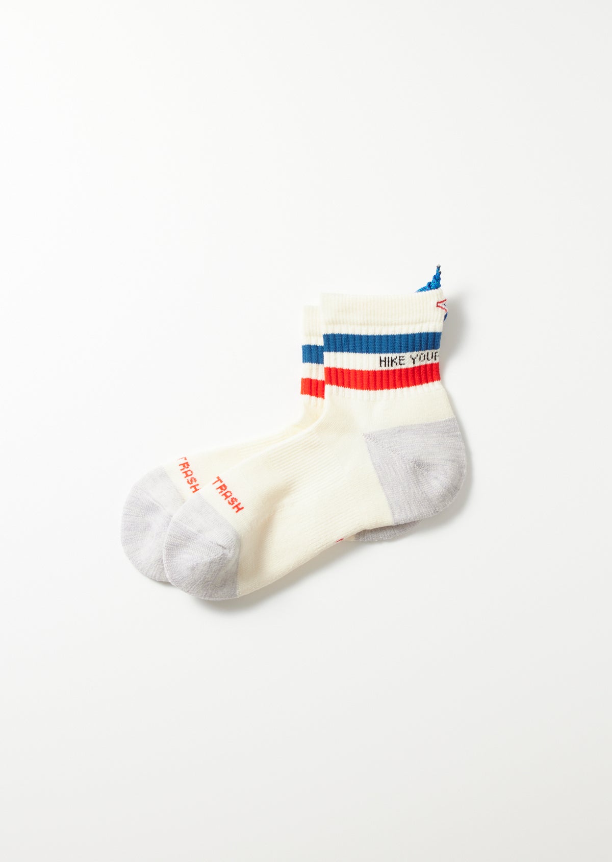 ハイカートラッシュ H.Y.O.H HIKE TREK MID　WHT / BLU / RED　正面