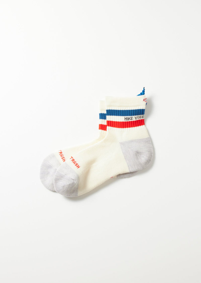 ハイカートラッシュ H.Y.O.H HIKE TREK MID　WHT / BLU / RED　正面