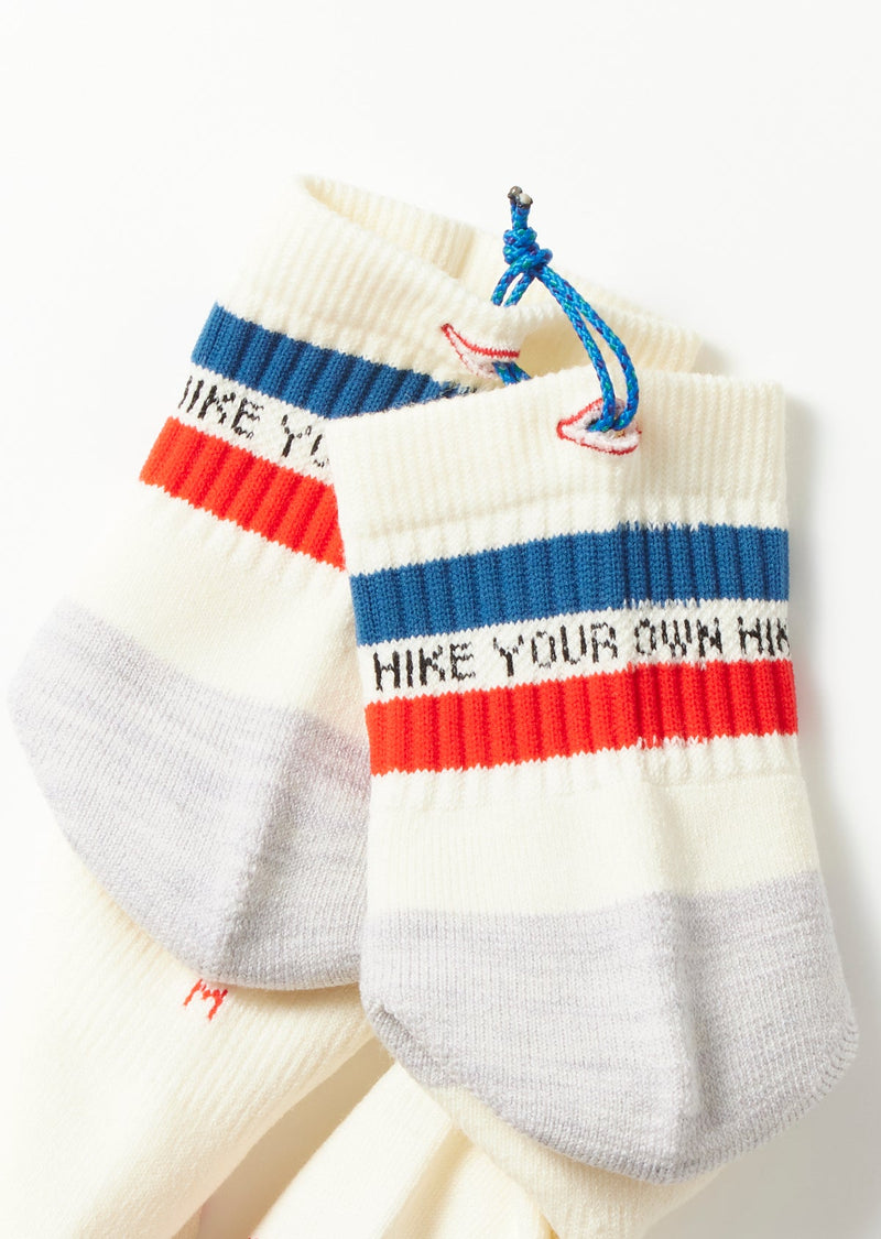 ハイカートラッシュ H.Y.O.H HIKE TREK MID　WHT / BLU / RED　ヒール