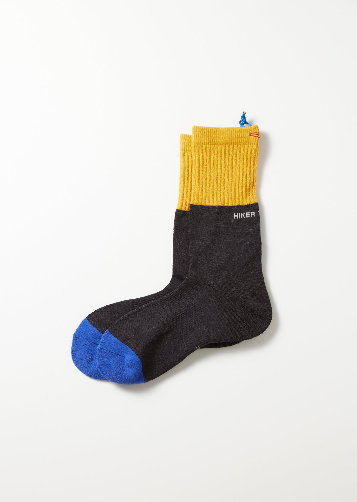 ハイカートラッシュ ZERO DAY HIKE TREK CREW　YEL / CHA / BLU　正面　　