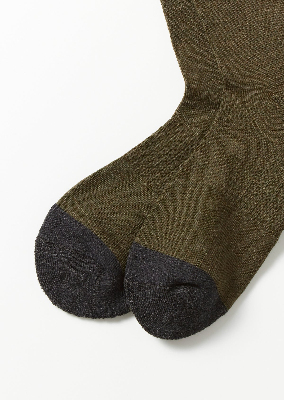 ハイカートラッシュ ZERO DAY HIKE TREK CREW　RED / OLI / CHA　つま先