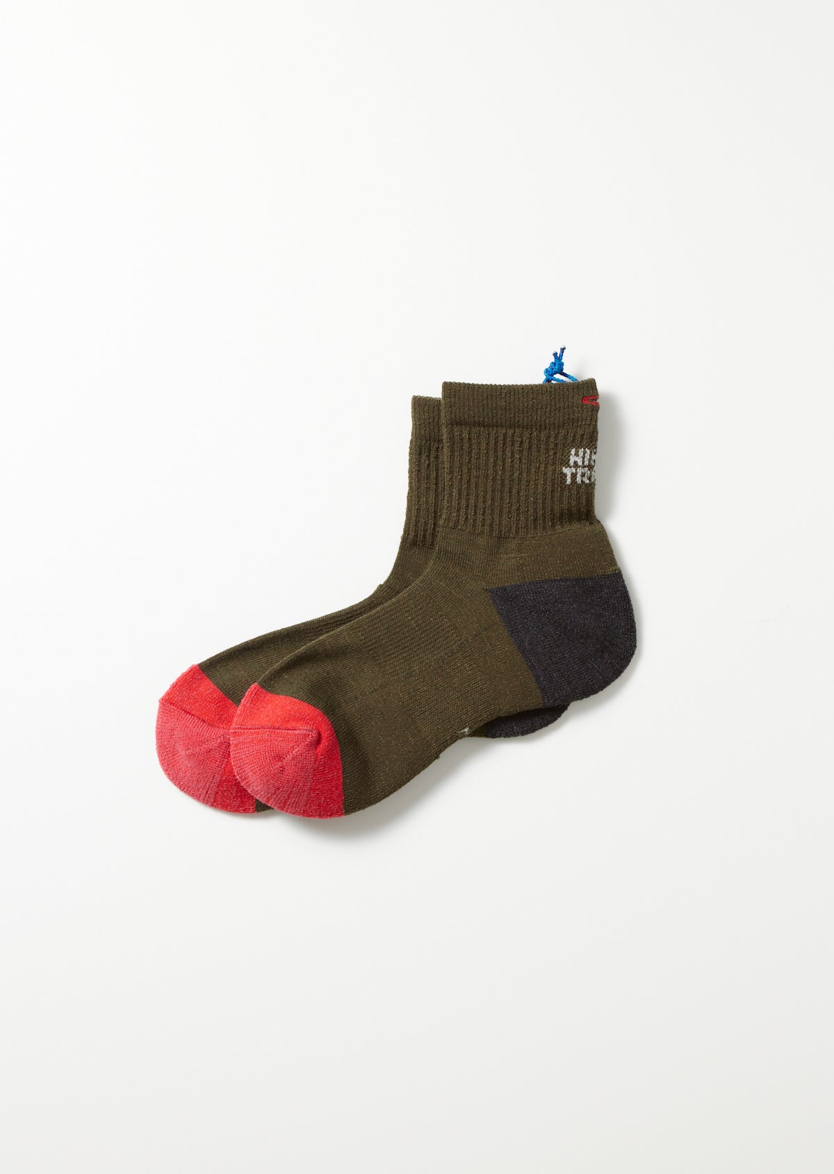 ハイカートラッシュ　TRAIL MAGIC HIKE TREK MID　OLI / CHA / RED　正面