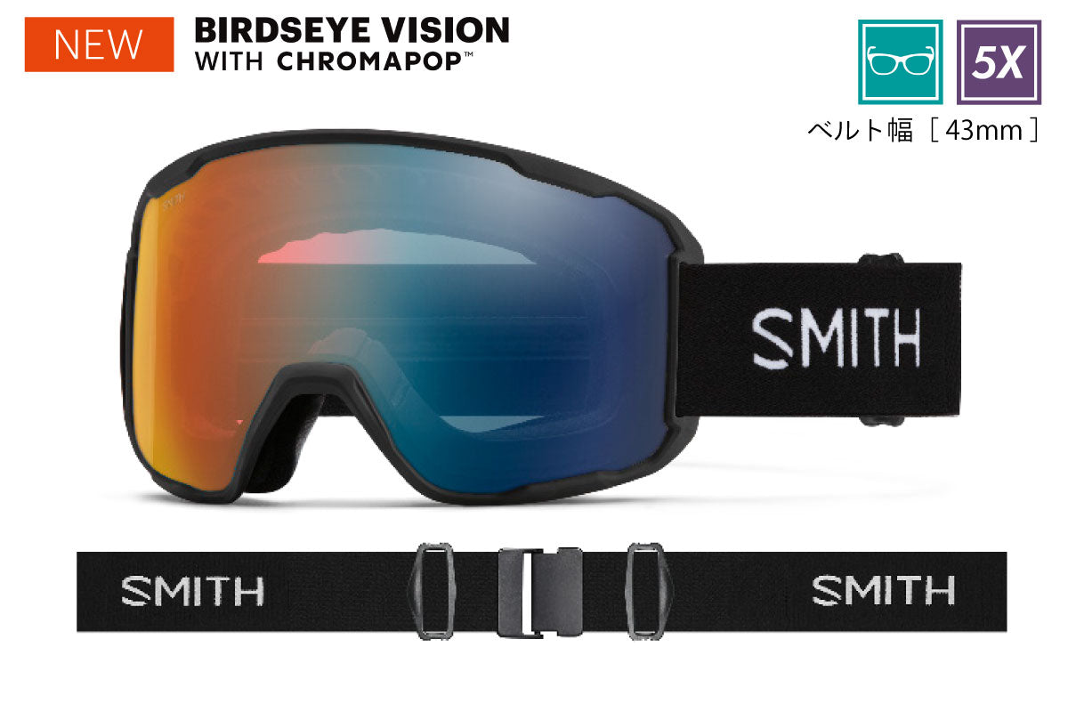 スミス プレビュー PREVIEW BLACK（CP Pro Photochromic Blue Mirror［Pro調光］）