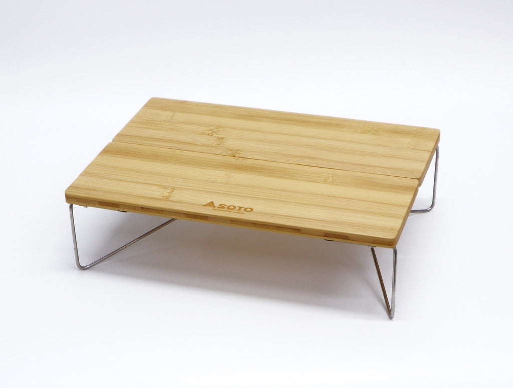 フィールドホッパー バンブー仕様 折りたたみソロテーブル 正面