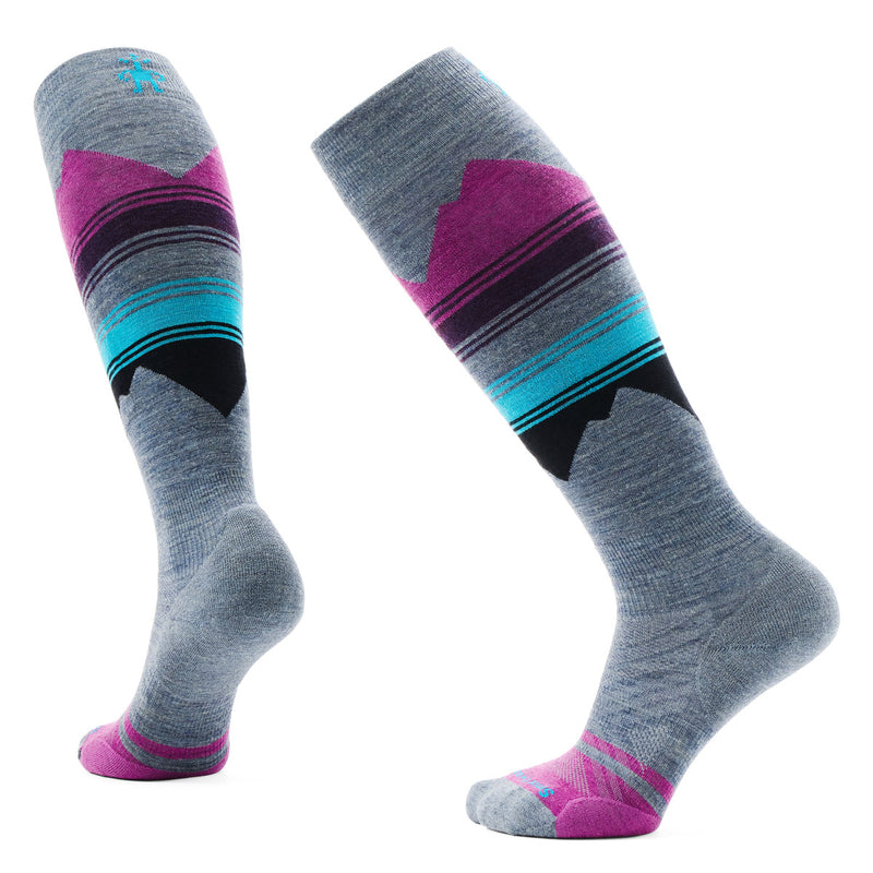 スマートウール　ウィメンズ スキー ターゲットクッション パターン　SW73514　ピューターブルー　正面