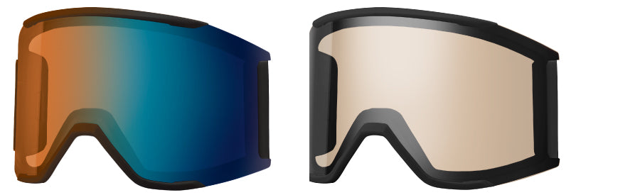 スミス スカッドマグ SQUAD MAG BLACK（CP Pro Photochromic Blue Mirror［Pro調光］ / CP Storm Amber）