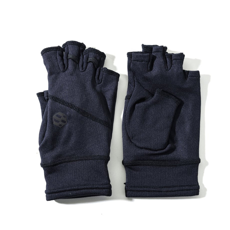 Hobo HF GRID ホーボーハーフフィンガー　グリッド　ブラック　正面