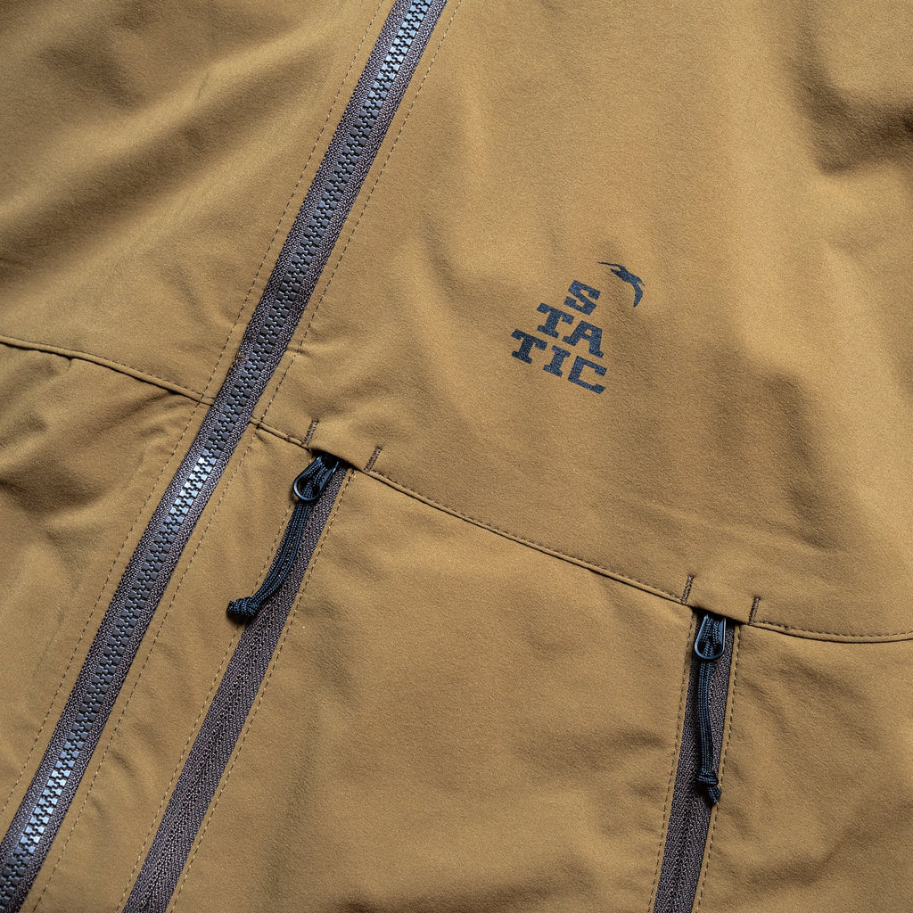 スタティック　パスート LT フーディ　オリーブブラウン　左胸ロゴ