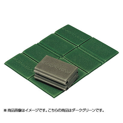 EVERNEW コンパクト折りたたみマット グレー 正面