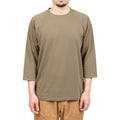 アクシーズクインエレメンツ（AXESQUIN ELEMENTS） キュプラ混のクォータースリーブTシャツ 21048  カラー：O22オリーブ鼠