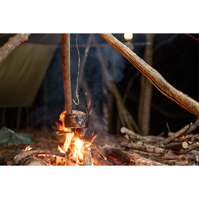 エバニュー（EVERNEW） Backcountry Almi Pot ECA135 使用シーン アウトドア フィールド 撮影