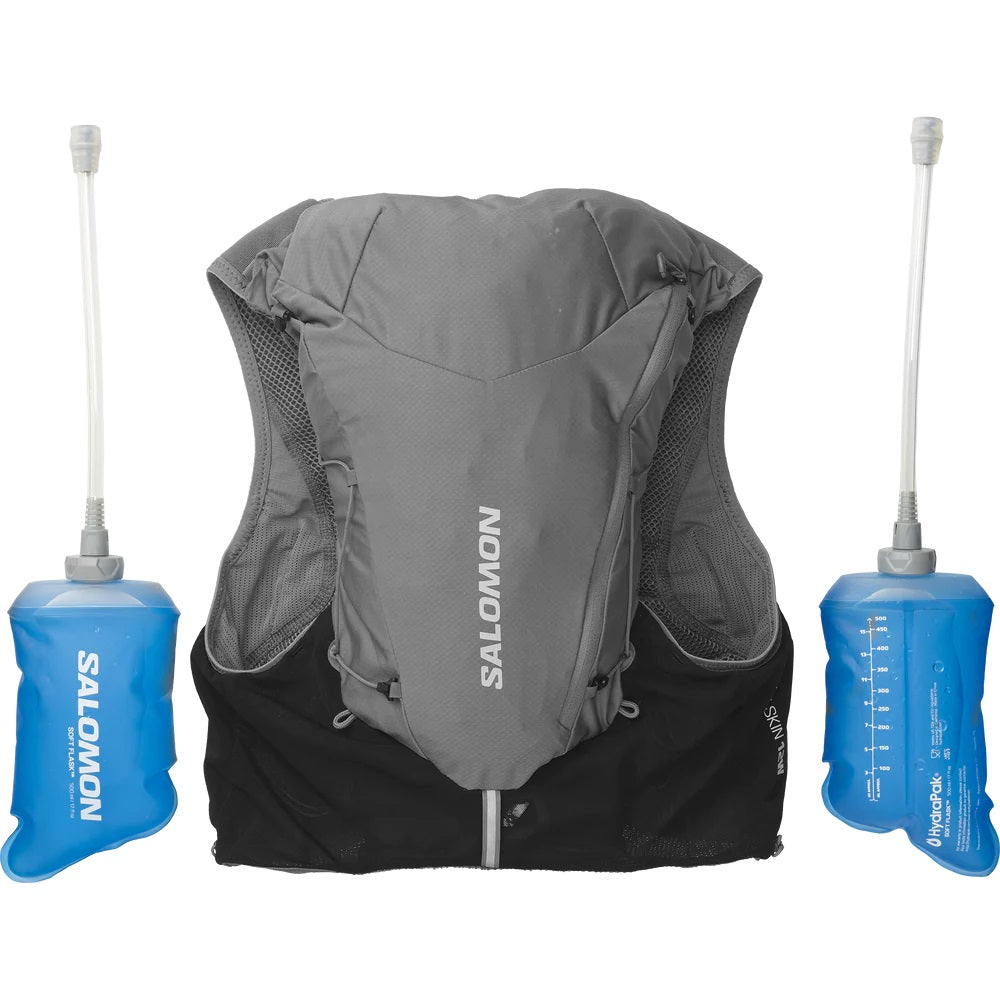 NEW SALOMON Women's ADV Skin 12 with Flask (LC2077300) Color: Quiet Shade/Black