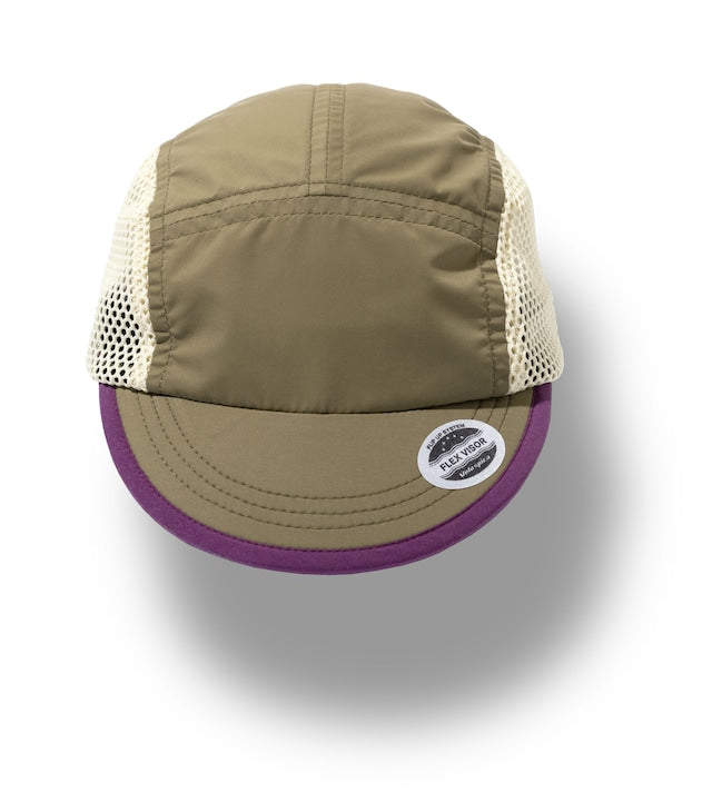 【NEW】ヴェロスピカ（Velo Spica）P.S.C Cap "Cycling" PSCCAP カラー：Khaki / Purple