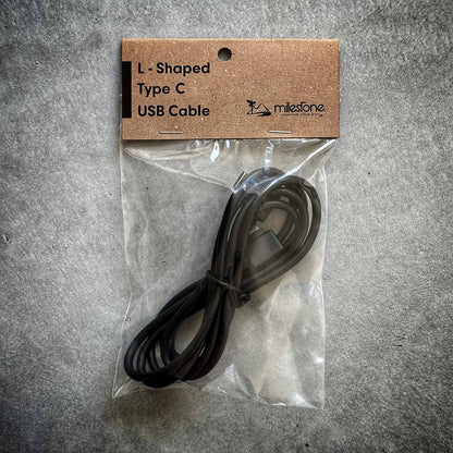 マイルストーン（milestone） L-Shaped Type-C USB Cable / L型 タイプC USBケーブル LSHAPEDUSBCABLE