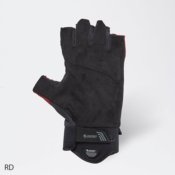 スワニー（SWANY） トレッキングハーフフィンガーグローブ（Trekking Half Finger Glove） TR-701M カラー：BK