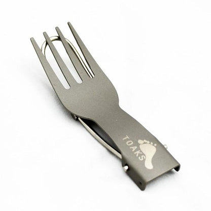 トークス（TOAKS） チタニウムフォールディングフォーク （Titanium Folding Fork）SLV-09