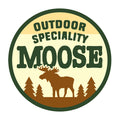 ムース（MOOSE） ステッカー（サークルブラウン） ｍsticker4